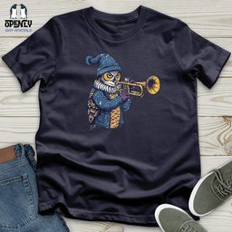 Owl Trumpet Performance Unisex T Shirt Gift For Animal Lover
