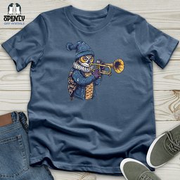 Owl Trumpet Performance Unisex T Shirt Gift For Animal Lover