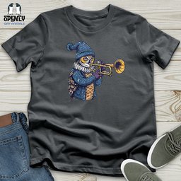 Owl Trumpet Performance Unisex T Shirt Gift For Animal Lover