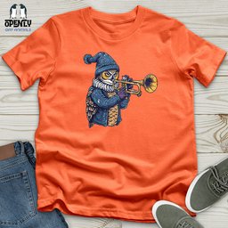 Owl Trumpet Performance Unisex T Shirt Gift For Animal Lover