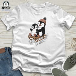Penguin Joyride Unisex T Shirt Gift For Animal Lover
