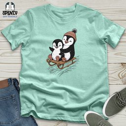 Penguin Joyride Unisex T Shirt Gift For Animal Lover