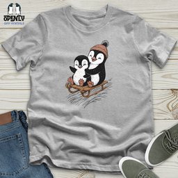 Penguin Joyride Unisex T Shirt Gift For Animal Lover
