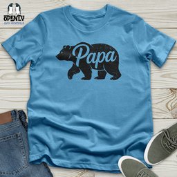 Papa Bear Unisex T Shirt Gift For Dad
