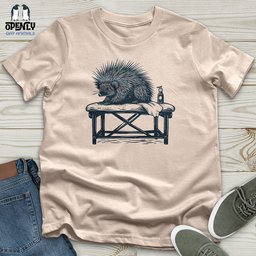 Porcupine Spa Relaxation Unisex T Shirt Gift For Animal Lover