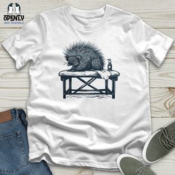 Porcupine Spa Relaxation Unisex T Shirt Gift For Animal Lover