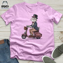 Rabbit Riding A Scooter Unisex T Shirt Gift For Animal Lover