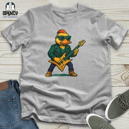 Rockstar Duck Unisex T Shirt Gift For Duck Lover