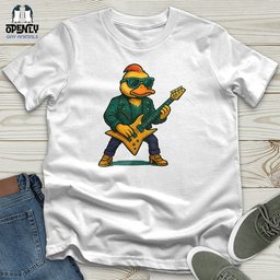Rockstar Duck Unisex T Shirt Gift For Duck Lover