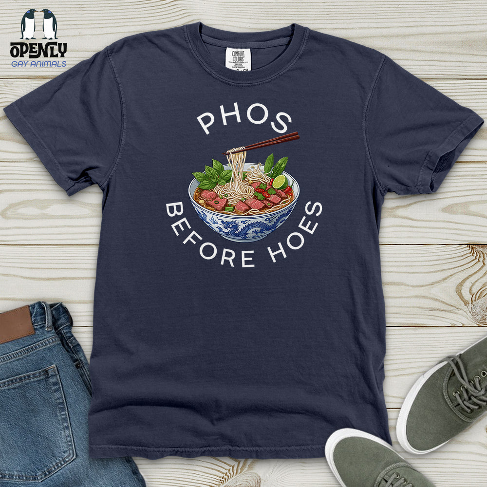 Phos Before Hoes Heavy Cotton Comfort Colors Tee Gift For Animal Lover