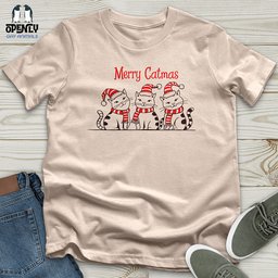 Merry Catmas Unisex T Shirt Gift For Animal Lover