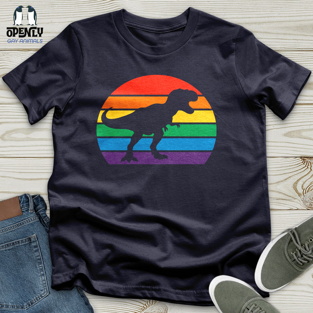 Rainbow Dinosaur T Rex Unisex T Shirt Gift For Dinosaur Lover