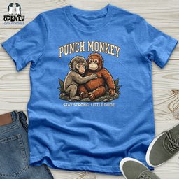 Punch Monkey Unisex T Shirt Gift For Animal Lover