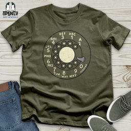 Rotary Dial Unisex T Shirt Gift For Animal Lover
