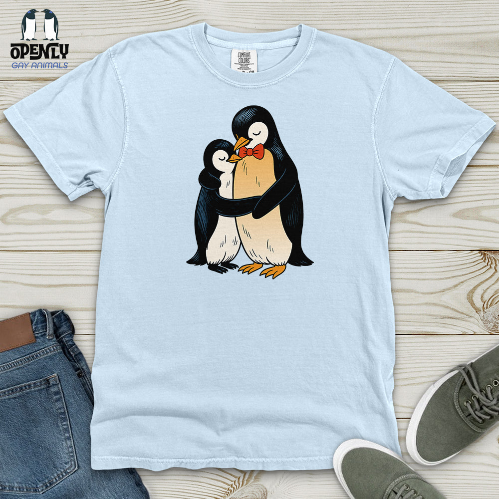 Penguin Embrace Heavy Cotton Comfort Colors Tee Gift For Animal Lover