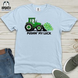 Pushin My Luck Heavy Cotton Comfort Colors Tee Gift For Animal Lover