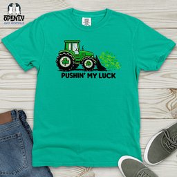 Pushin My Luck Heavy Cotton Comfort Colors Tee Gift For Animal Lover
