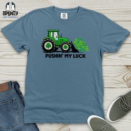 Pushin My Luck Heavy Cotton Comfort Colors Tee Gift For Animal Lover