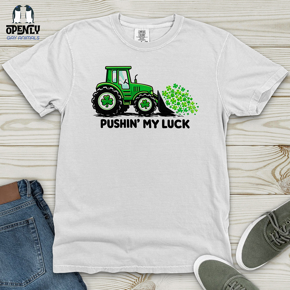 Pushin My Luck Heavy Cotton Comfort Colors Tee Gift For Animal Lover
