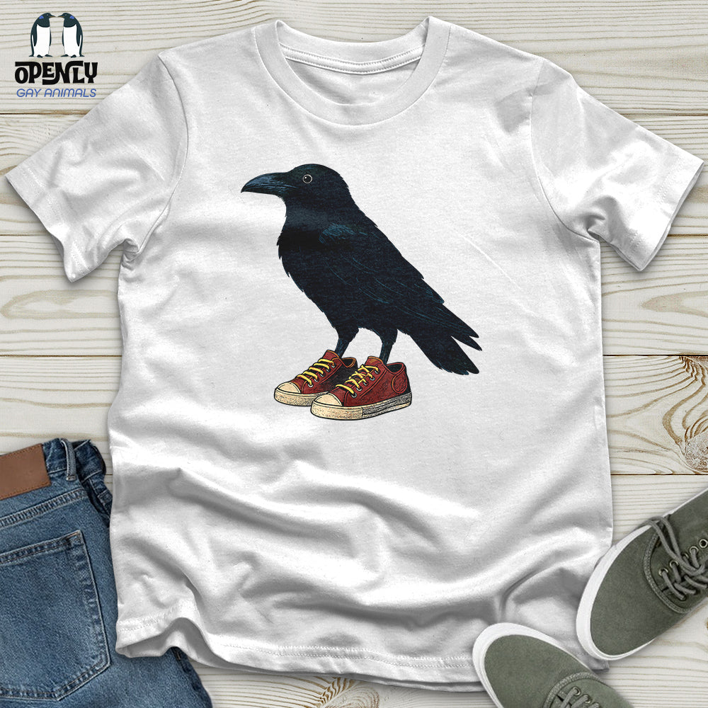 Raven Wearing Sneakers Unisex T Shirt Gift For Animal Lover