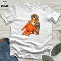 Punch Baby Monkey Unisex T Shirt Gift For Animal Lover