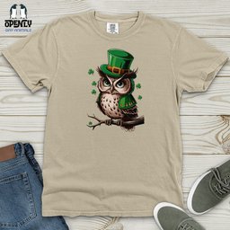 Owl Heavy Cotton Comfort Colors Tee Gift For Animal Lover