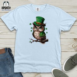 Owl Heavy Cotton Comfort Colors Tee Gift For Animal Lover
