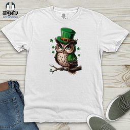 Owl Heavy Cotton Comfort Colors Tee Gift For Animal Lover