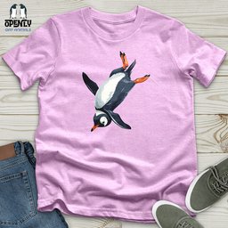 Penguin Sliding Fun Unisex T Shirt Gift For Animal Lover