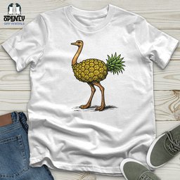 Pine Ostrich Unisex T Shirt Gift For Animal Lover
