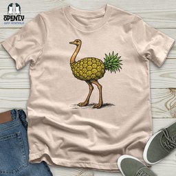 Pine Ostrich Unisex T Shirt Gift For Animal Lover