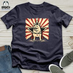 Rhino Circus Star Unisex T Shirt Gift For Animal Lover
