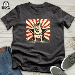 Rhino Circus Star Unisex T Shirt Gift For Animal Lover