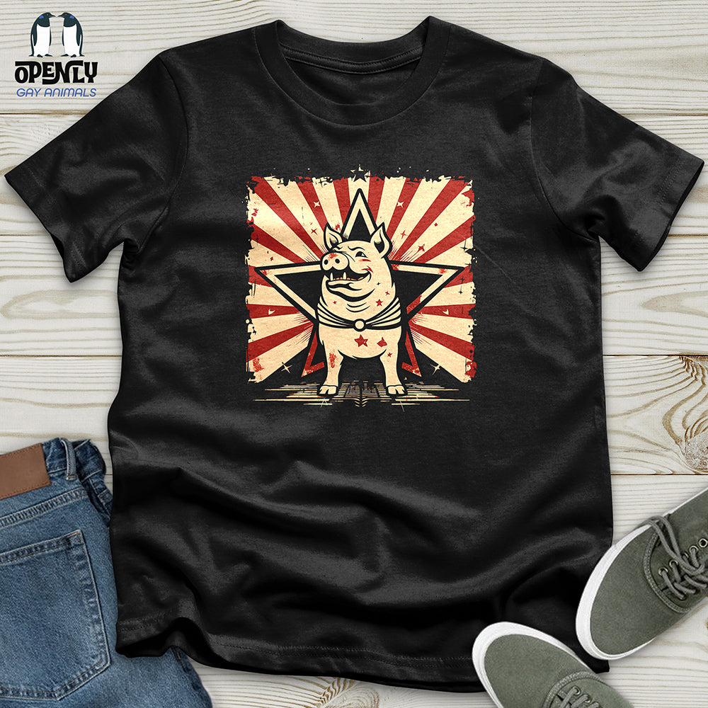 Rhino Circus Star Unisex T Shirt Gift For Animal Lover