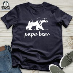 Papa Bear Unisex T Shirt Gift For Dad