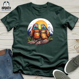 Parrot Hikers Adventure Unisex T Shirt Gift For Animal Lover