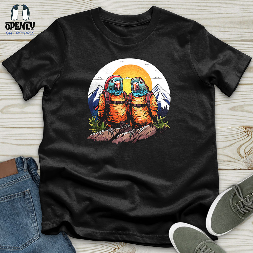 Parrot Hikers Adventure Unisex T Shirt Gift For Animal Lover