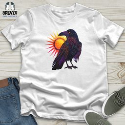 Raven Eclipse Radiance Unisex T Shirt Gift For Animal Lover