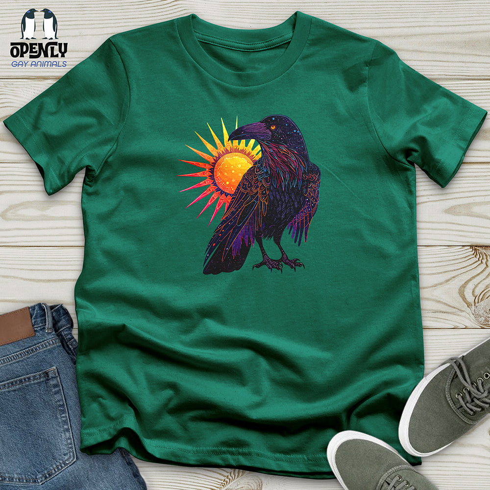 Raven Eclipse Radiance Unisex T Shirt Gift For Animal Lover