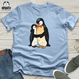 Penguin Embrace Unisex T Shirt Gift For Animal Lover