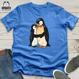 Penguin Embrace Unisex T Shirt Gift For Animal Lover