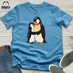 Penguin Embrace Unisex T Shirt Gift For Animal Lover