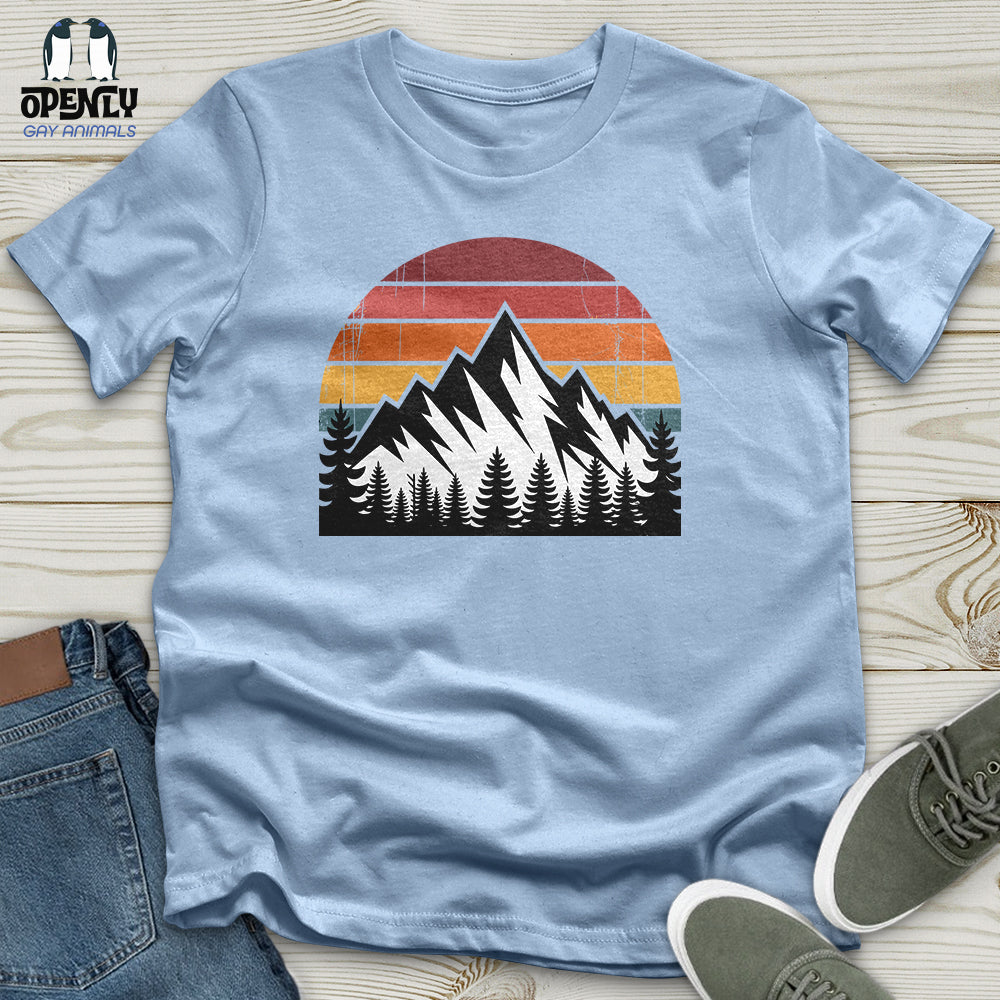 Retro Vintage Mountain Unisex T Shirt Gift For Animal Lover