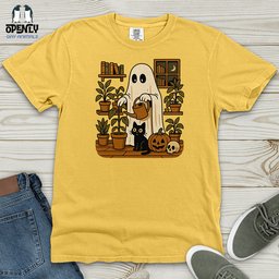 Retro Ghost Gardening Heavy Cotton Comfort Colors Tee Gift For Animal Lover