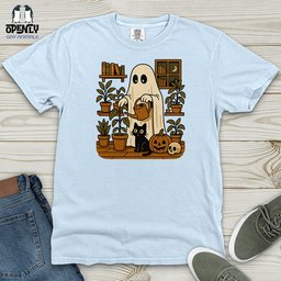 Retro Ghost Gardening Heavy Cotton Comfort Colors Tee Gift For Animal Lover