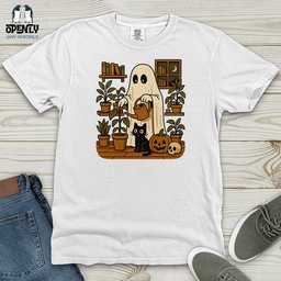 Retro Ghost Gardening Heavy Cotton Comfort Colors Tee Gift For Animal Lover