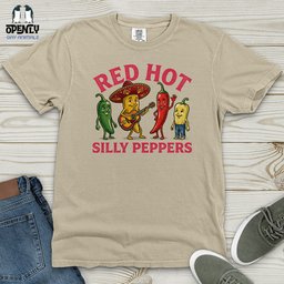 Red Hot Silly Peppers Heavy Cotton Comfort Colors Tee Gift For Animal Lover