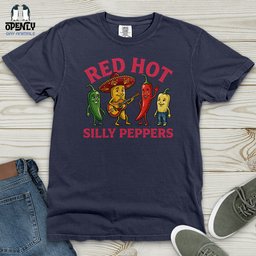 Red Hot Silly Peppers Heavy Cotton Comfort Colors Tee Gift For Animal Lover