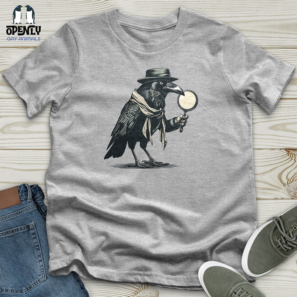 Raven Detective Mystery Unisex T Shirt Gift For Animal Lover