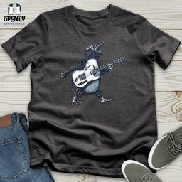 Penguin Rockstar Solo Unisex T Shirt Gift For Animal Lover